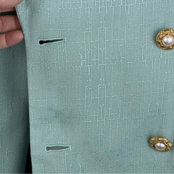 Atrium Collection Vintage Tweed Blazer Button Up Lined Coat Dress Size 8 - Picture 14 of 16